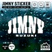 ジムニー ステッカー カッティングタイプ ロゴB JIMNY ホワイト／ブラック