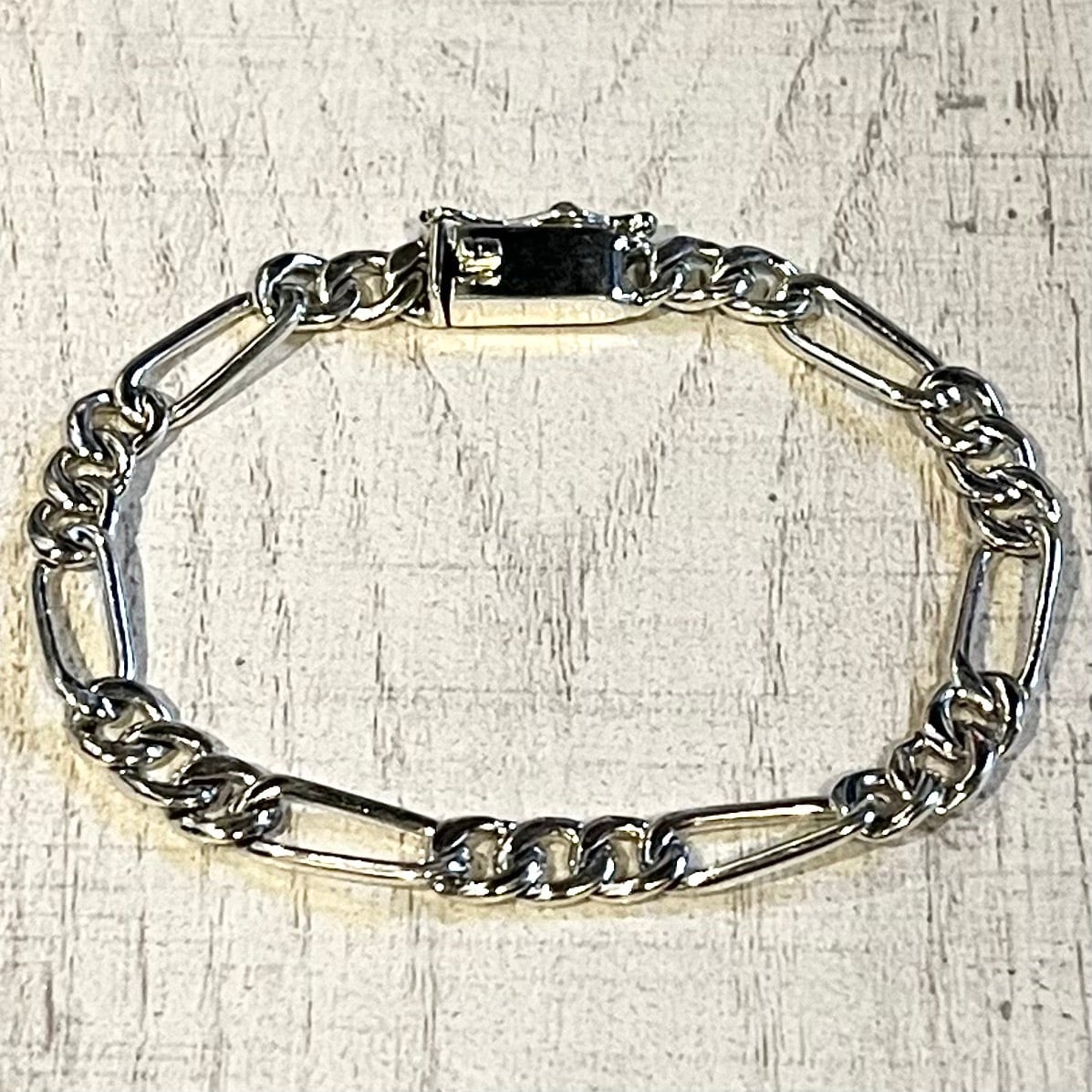 MEXICO MADE FIGARO CHAIN BRACELET -SILVER925- フィガロチェーン