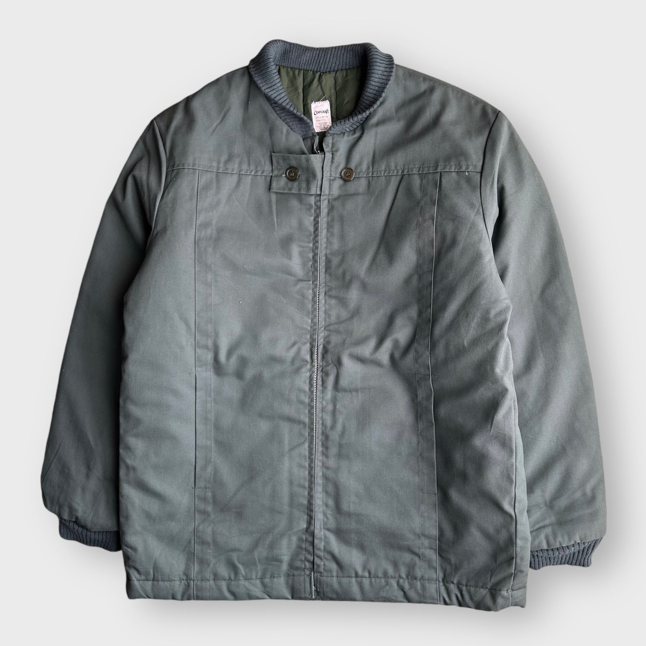 稀少色シルバー ALPHA 珍品 KOREA製 MA-1 フライトジャケット