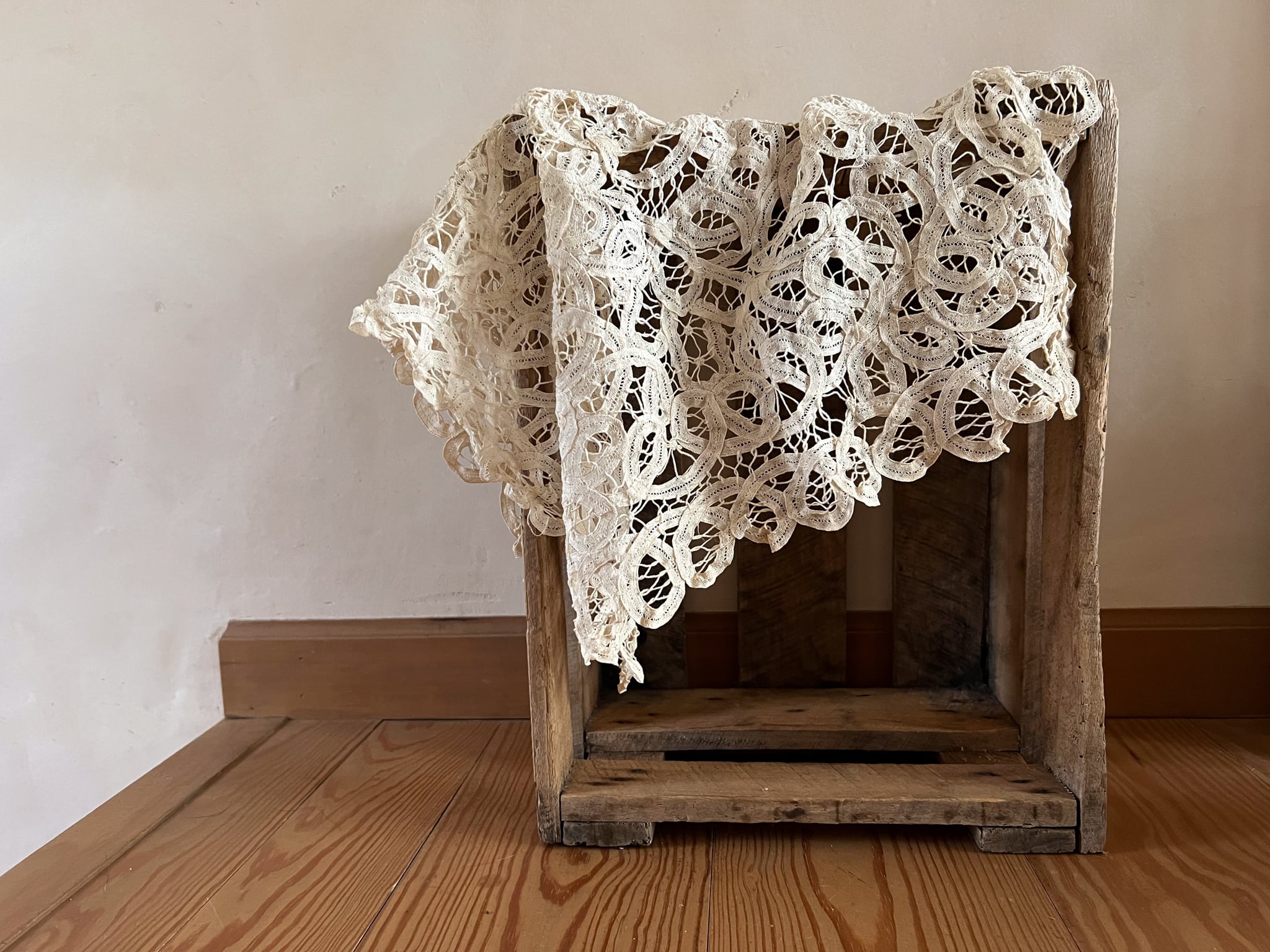 フランスアンティークレース 正方形 *フレンチアンティーク