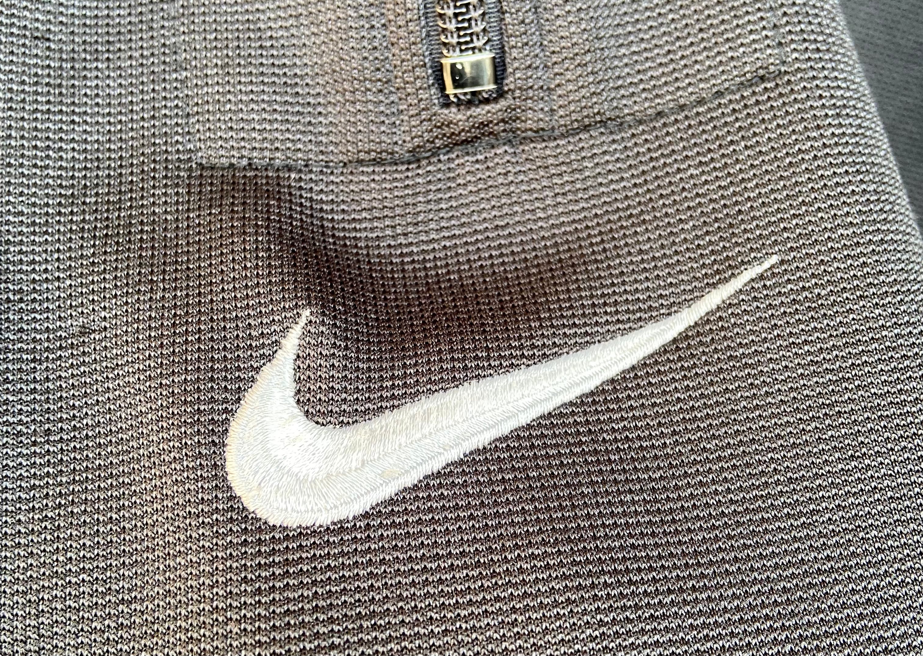 s NIKE ナイキ ハーフジップ プルオーバー パーカー 刺繍   古着