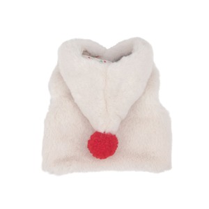 Bobble Fur Crop Vest(Cream) / monchouchou