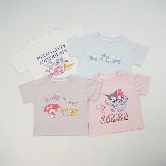 【80-150】夏新作キャラクタープリントTシャツ