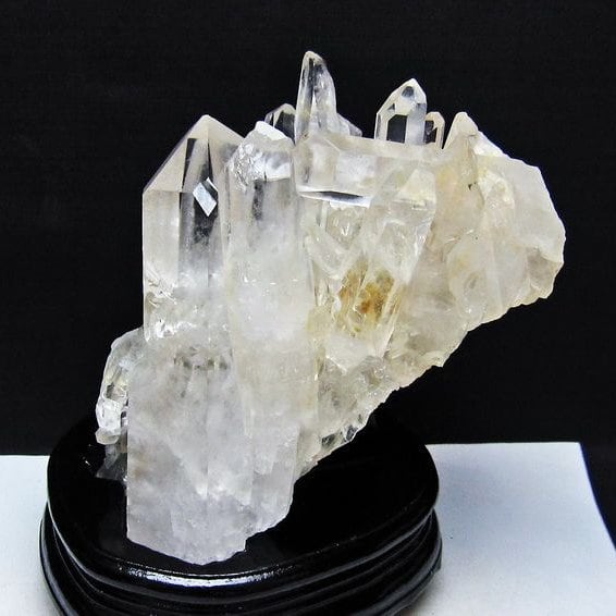 1.7Kg 水晶 クラスター マダガスカル産 台座付属 水晶 原石 一点物 182-9429