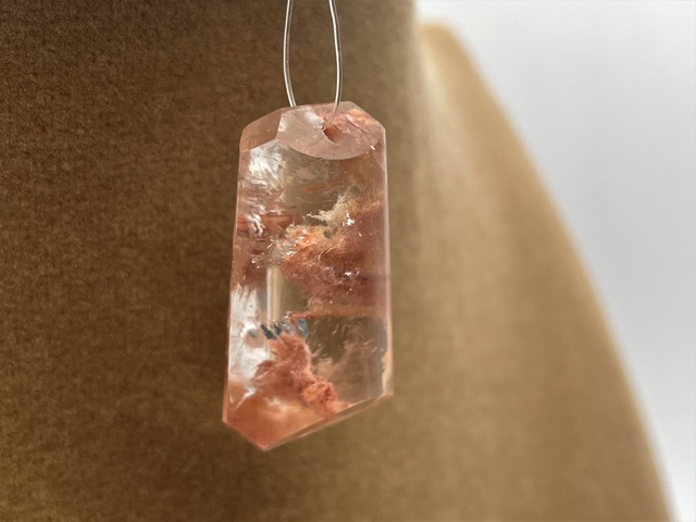ペンダントトップ素材（ガーデンルチルクォーツ）