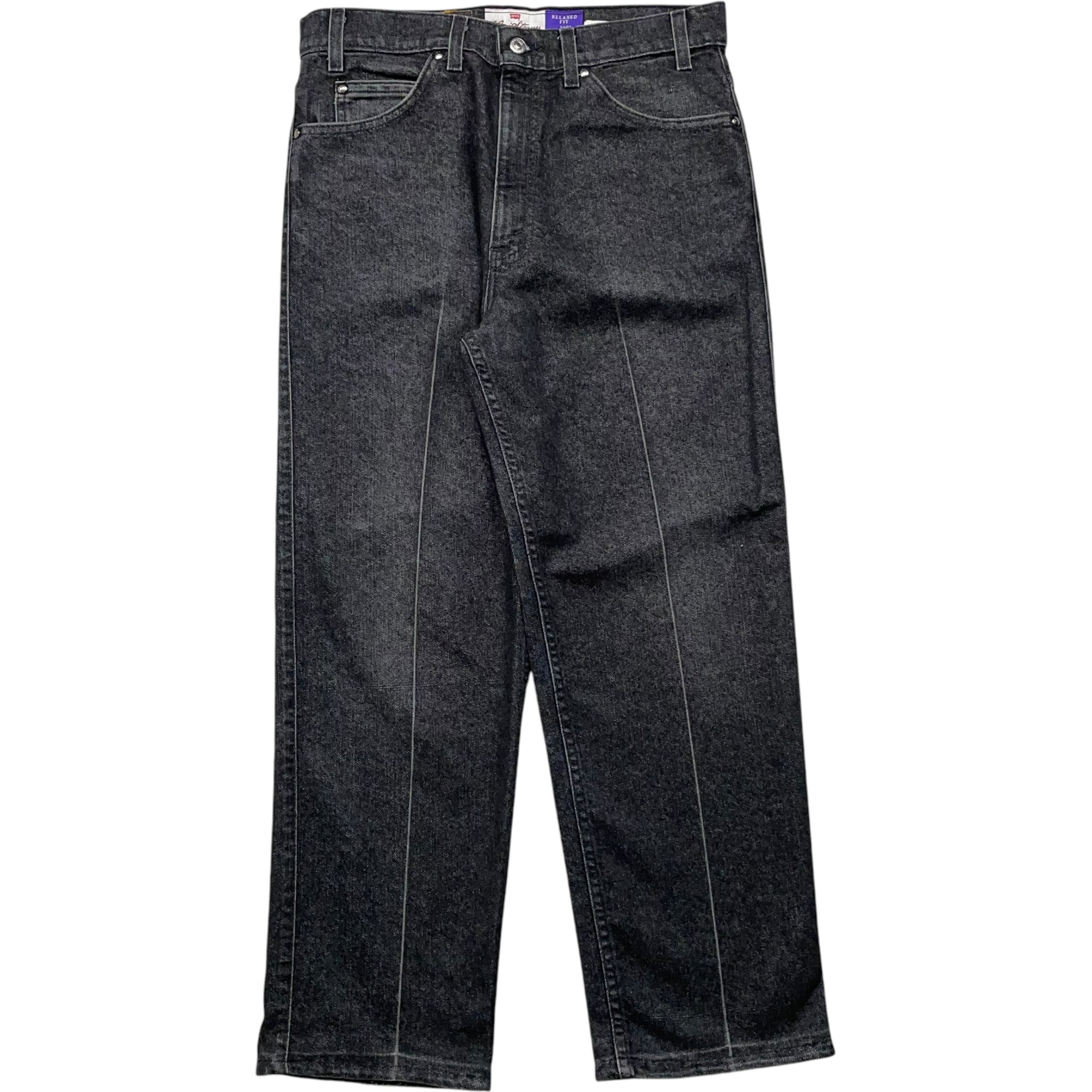 《実寸 W36L26》 Levi's リーバイス 540 ブラックデニム 先染め USA製 90年代 vintage no.4824