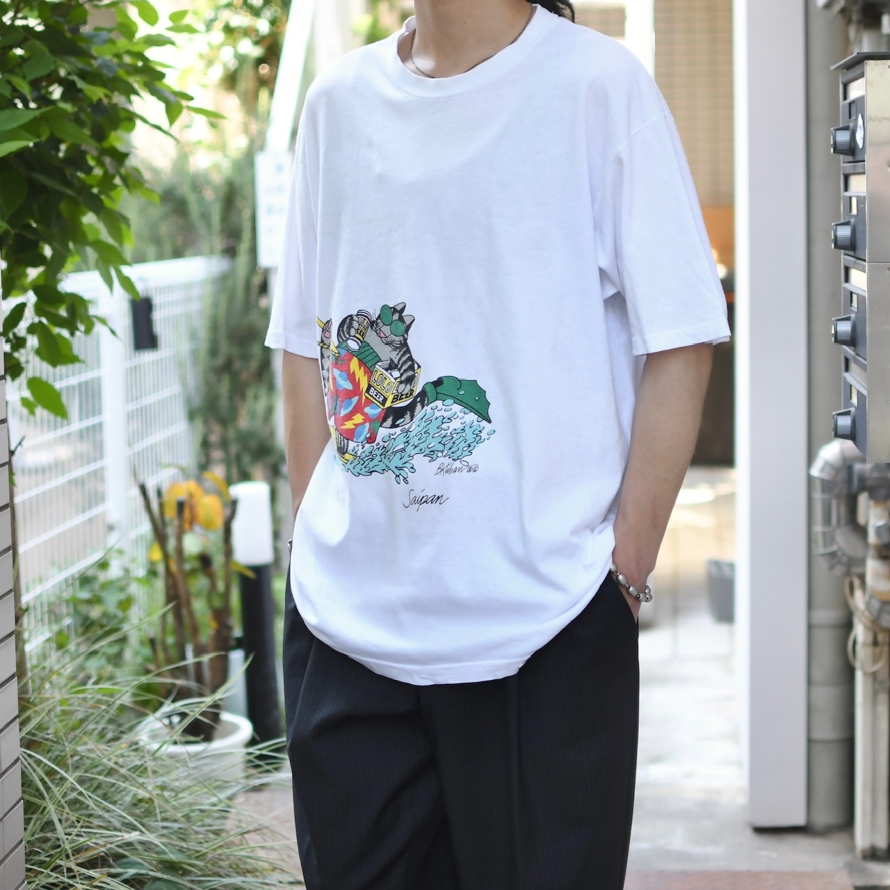 crazy shirt Kliban Cat print tee