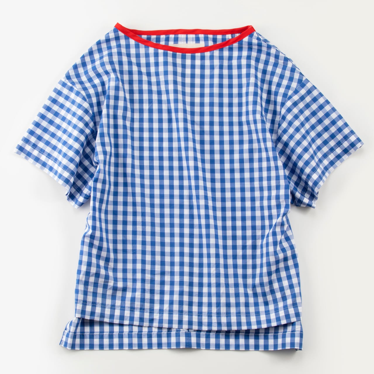 T-07｜me and bae TOPS　播州織 gingham check