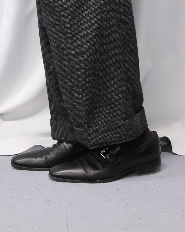 【GUCCI】monk strap leather shoes