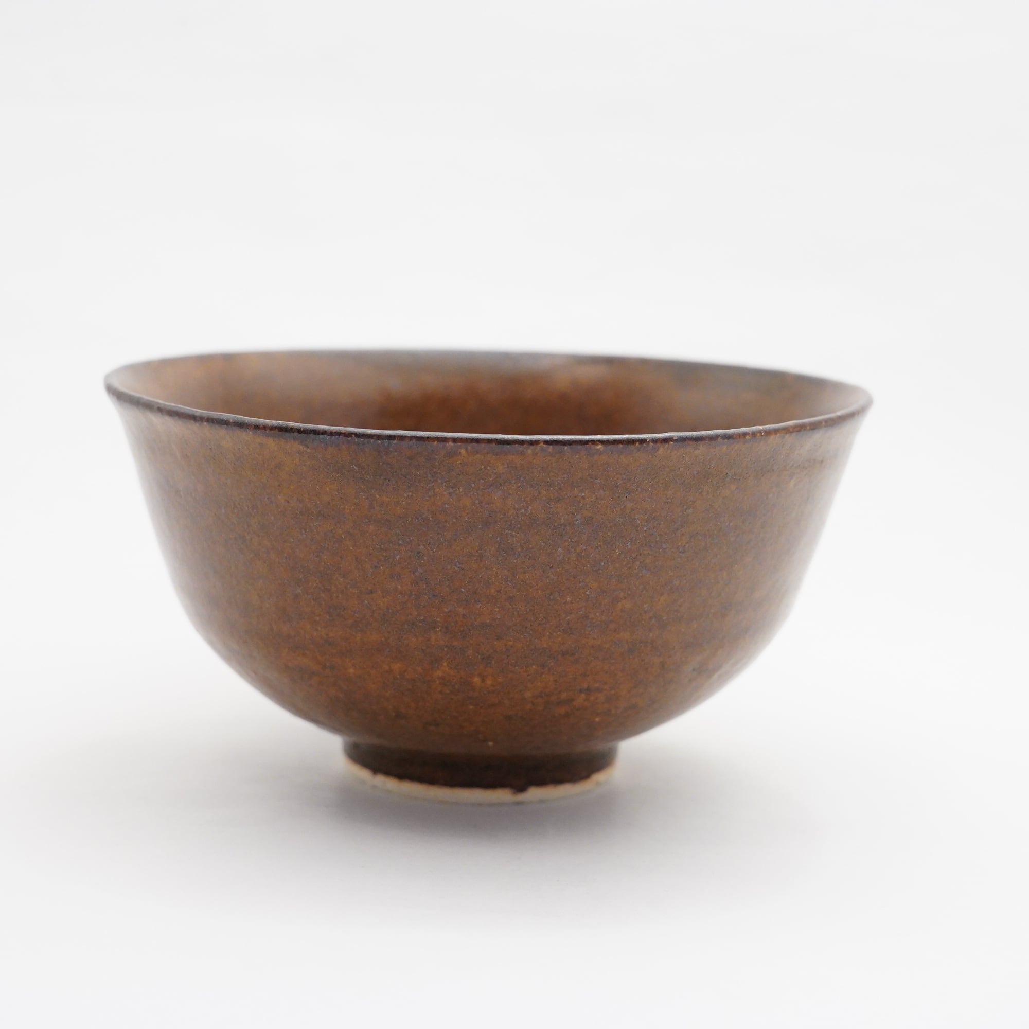 【西 歩希】お茶碗 茶色 大