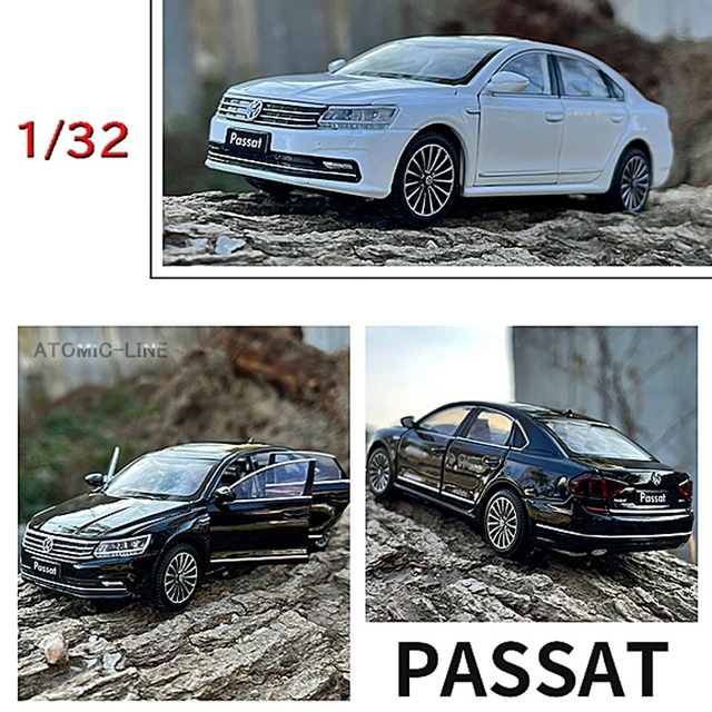 フォルクスワーゲン パサート 1/32 ミニカー 全4色 ライト点灯 エンジンサウンド 合金モデル 模型 セダン