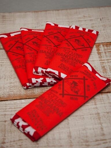Bo's Glad Rags(ボーズグラッドラグス) ~TENUGUI LONG BANDANNA CRIMSON~