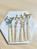 精麻ピアス・イヤリング（天然石）フルオーダー