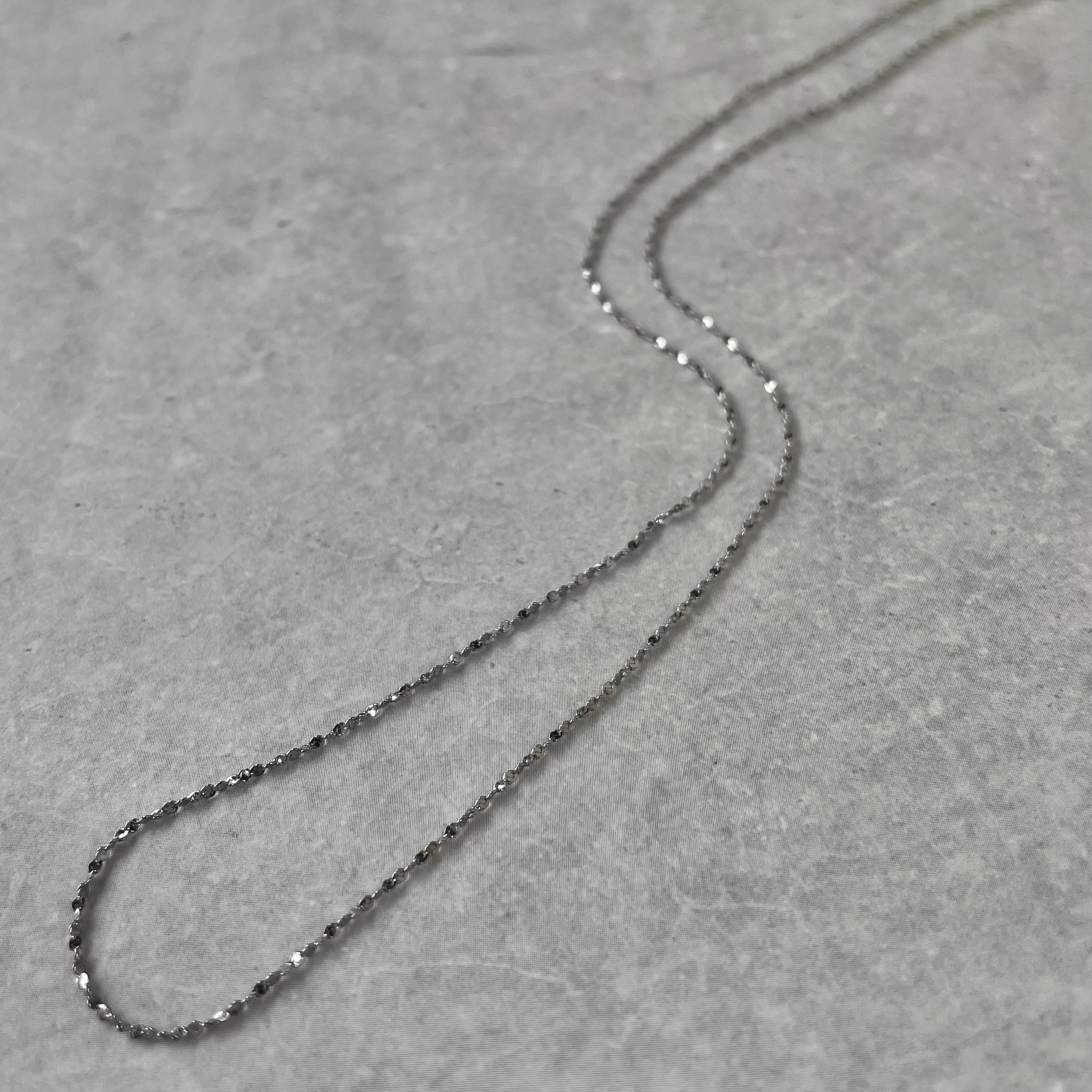 1mm glitter necklace | Chance(シャンス)アレルギー対応 1mm glitter necklace | Chance(シャンス)アレルギー対応