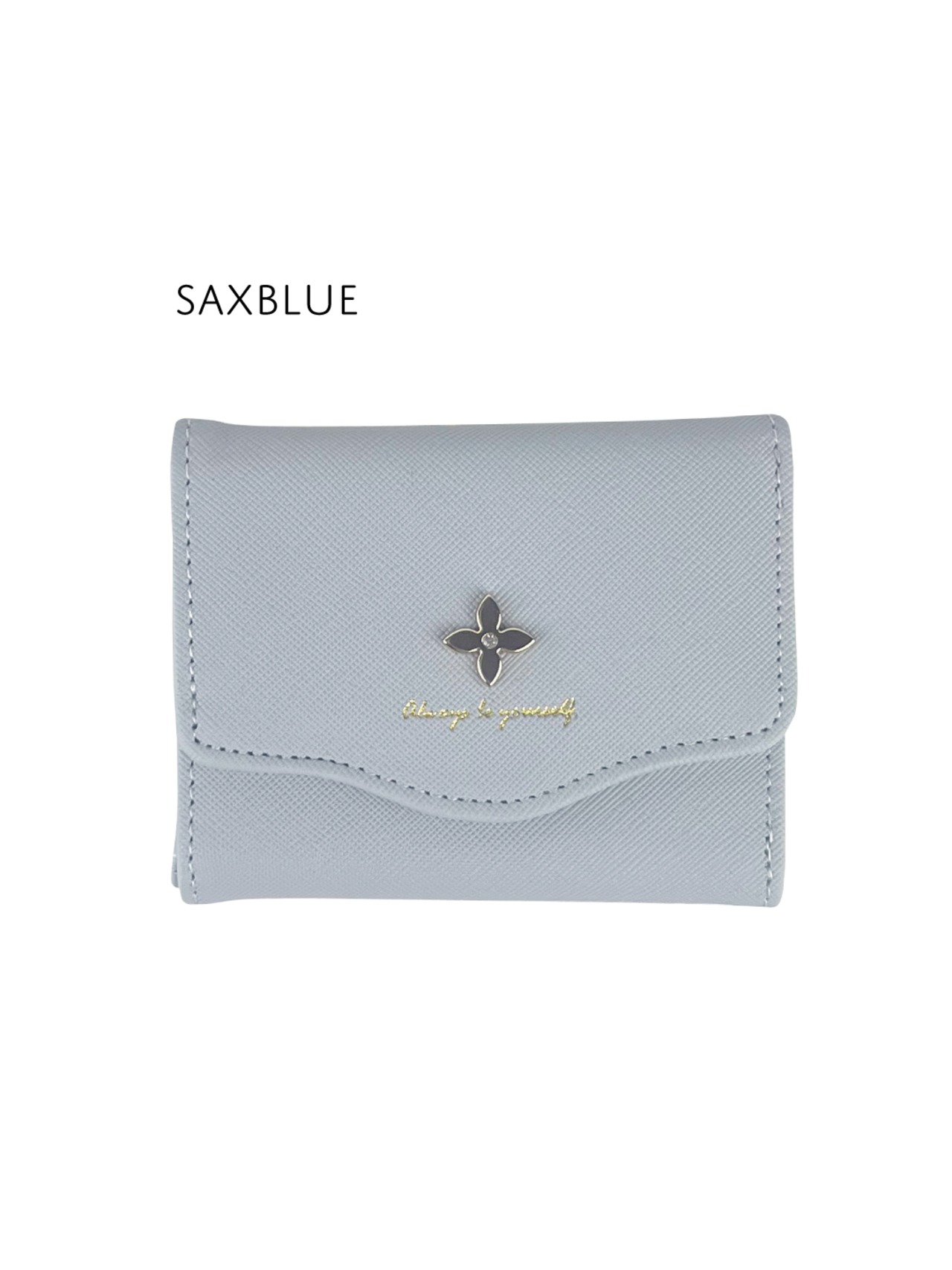 フルール がま口 3つ折財布 コンパクト ミニ財布 スタッズ付き ガールズ レディス JW-0637の画像03