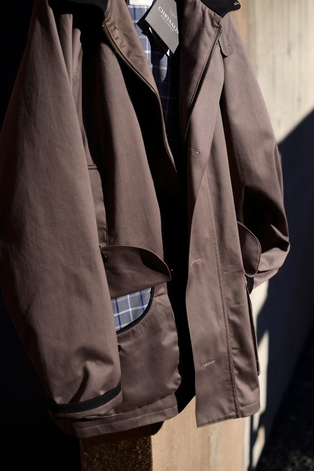 CHRYSALIS / exclusive for tatazmaiizumai /cotton gabardine field half coat color / nuance Greige