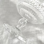 ガラスのボンボニエール　コンポティエ　蓋付き小物入れ　 12otds5