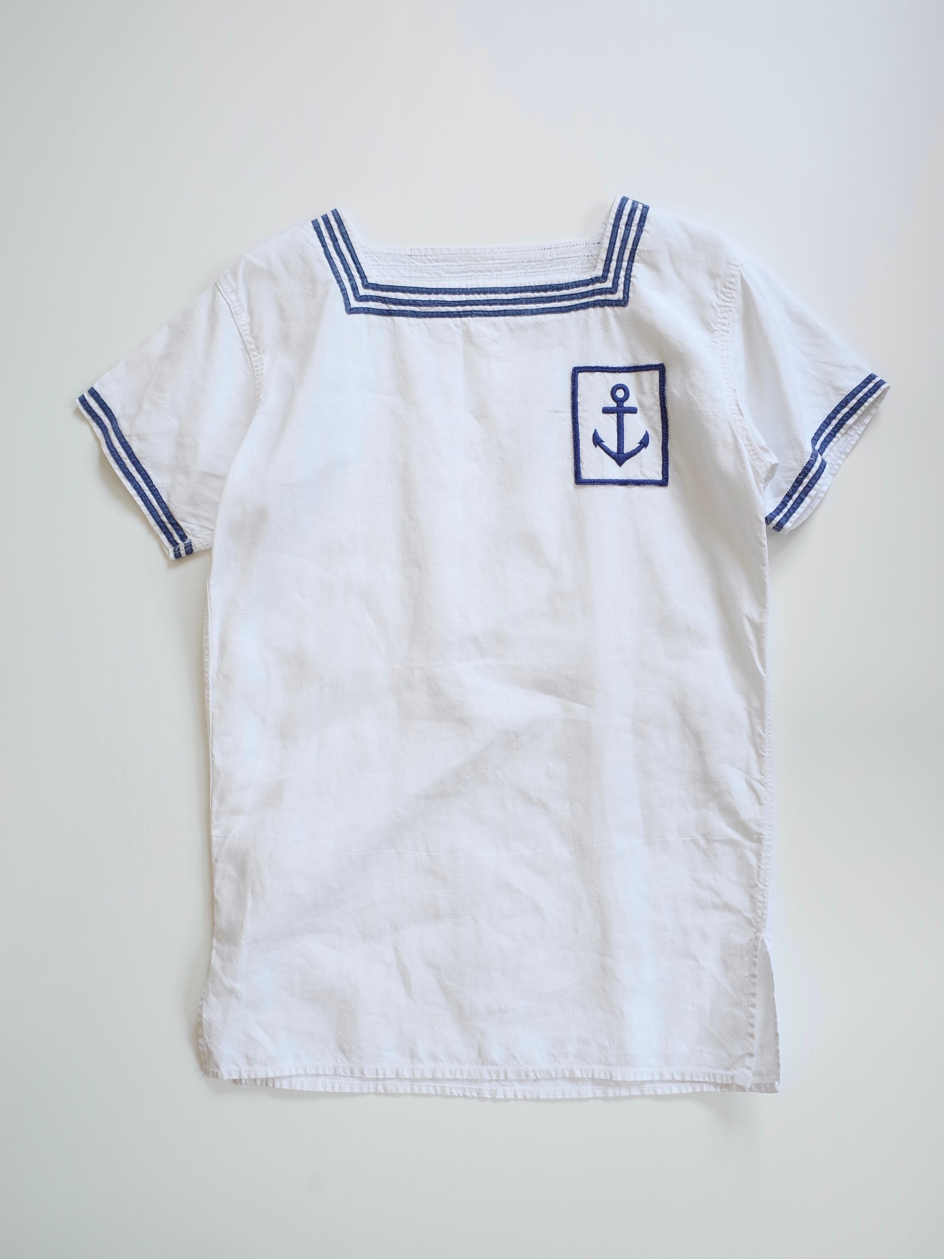 50s French navy marine sailor shirt