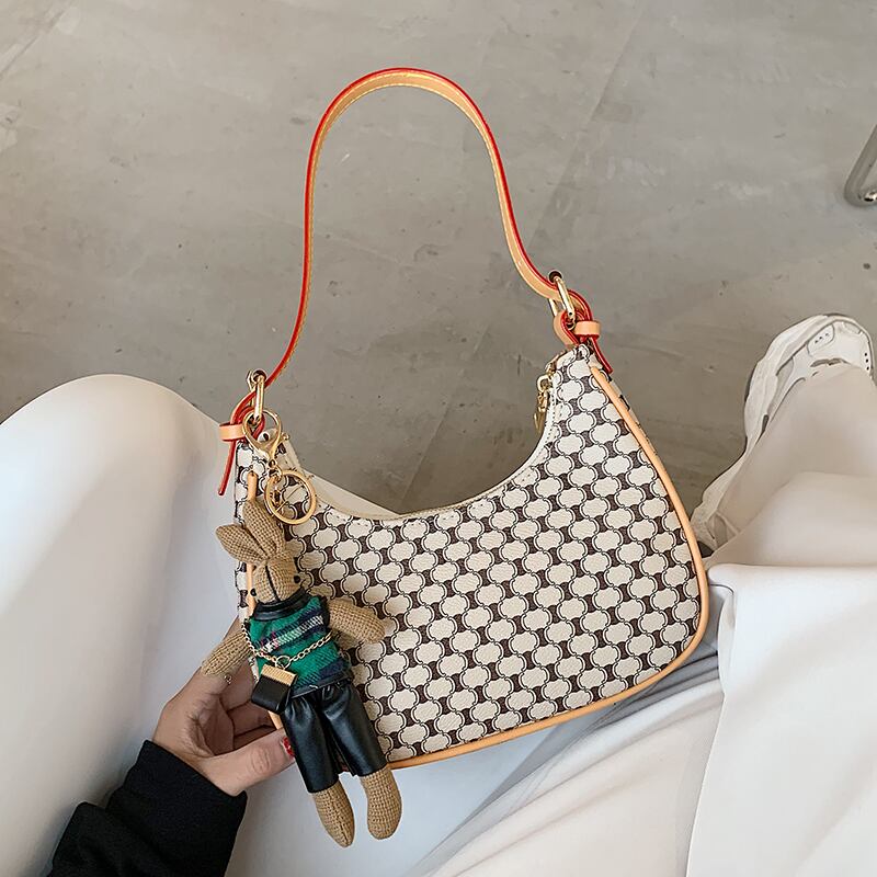 オールマッチレディースワンショルダー腋毛スモールバッグ女性2020人気の新しい流行のファッションネットセレブニッチデザインハンドバッグ 手作りハンドバック35606617251