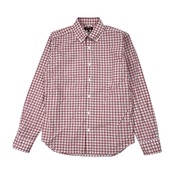 MACKINTOSH マッキントッシュ チェック BD ボタンダウン 長袖シャツ M /レッド系 メンズ