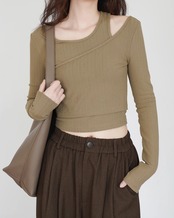 Asymmetry layered Tops T20316