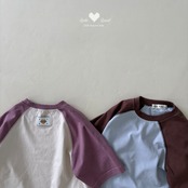 韓国子供服 / LALALAND / 26Autumn / ラテ ラグラン Tシャツ / 秋服 / キッズ *XS~XL*