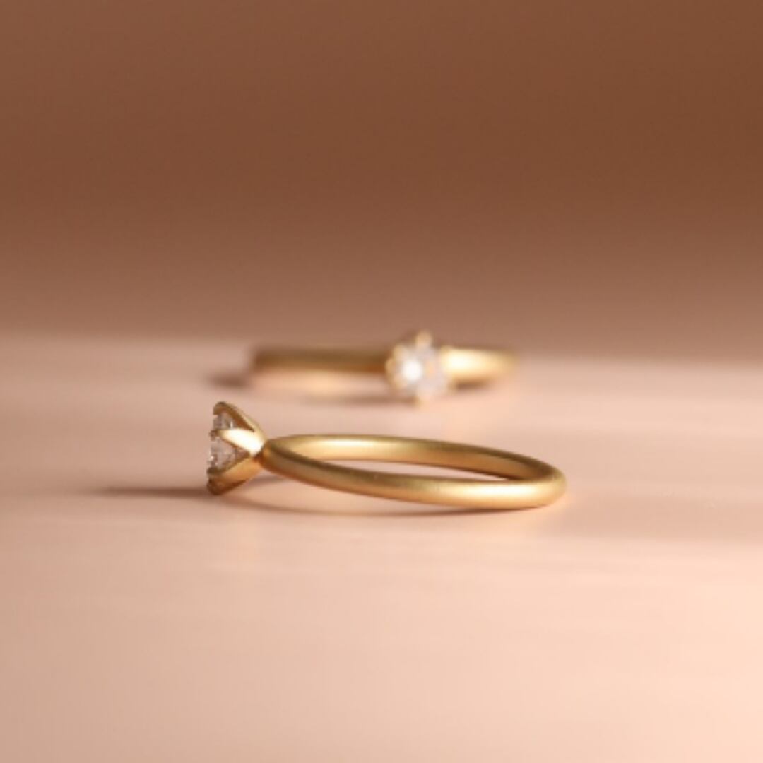 Tsubomi】つぼみの指輪 ダイヤモンド0.25ct エンゲージリング 婚約指輪