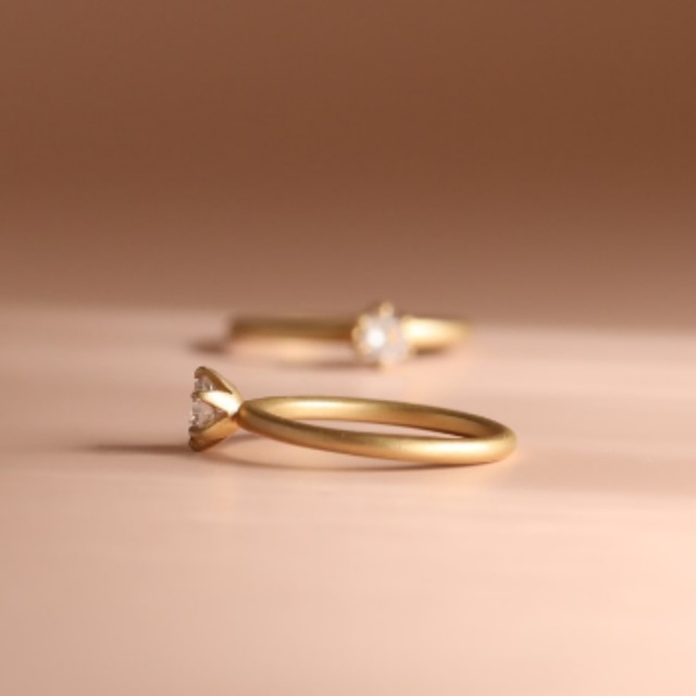 【Tsubomi】つぼみの指輪　ダイヤモンド0.25ct　エンゲージリング　婚約指輪　受注制作