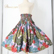 フラダンス 衣装 パウスカート パープル系 モンステラ柄 プルメリア柄 ハイビスカス柄 ハワイアンプリント アロハ フラ ダンス レッスン 練習 華やか 鮮やか カラフル かわいい おしゃれ シングル スカート カーキ系 グリーン系 レッド系 ブルー系 ホワイト系 紫 緑 赤 白 水色 フラダンス衣装 おしゃれスカート 練習着 ハワイアンファッション 軽やか 大人可愛い ギャザー スカート プルメリア モンステラ ハイビスカス カラフル