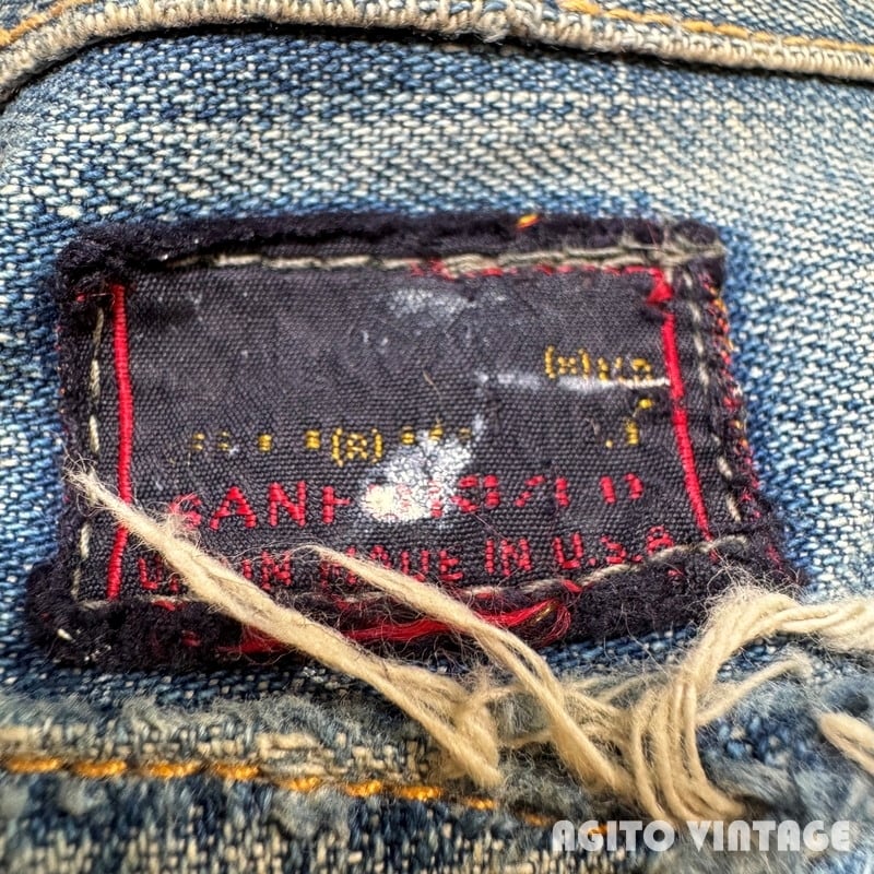60's~ Lee 191Z リー デニムペインターパンツ 黒タグ 42TALON ペンキ
