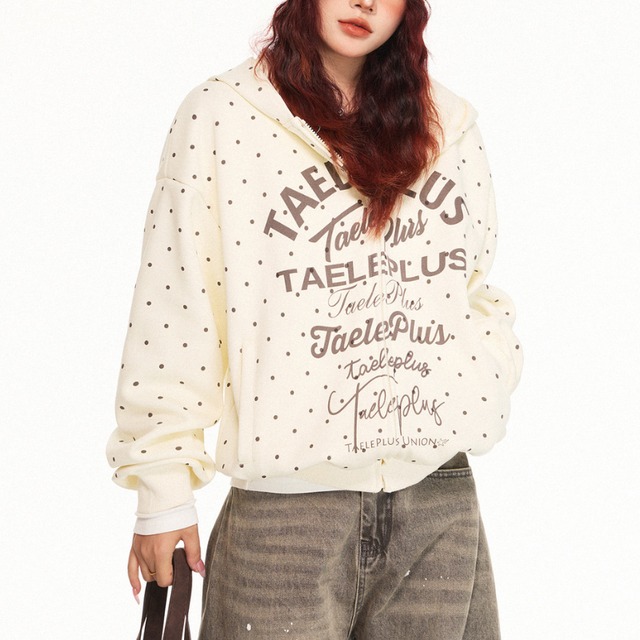 dot logo sweat zip-up hoodie　ドットロゴスウェットジップアップフーディー　J1703