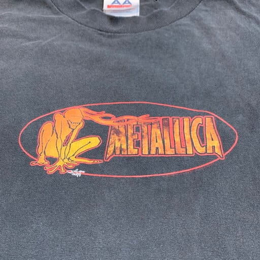 90's METALLICA メタリカ 長袖Tシャツ ロンTee 袖プリ 1999年 Squindo ...