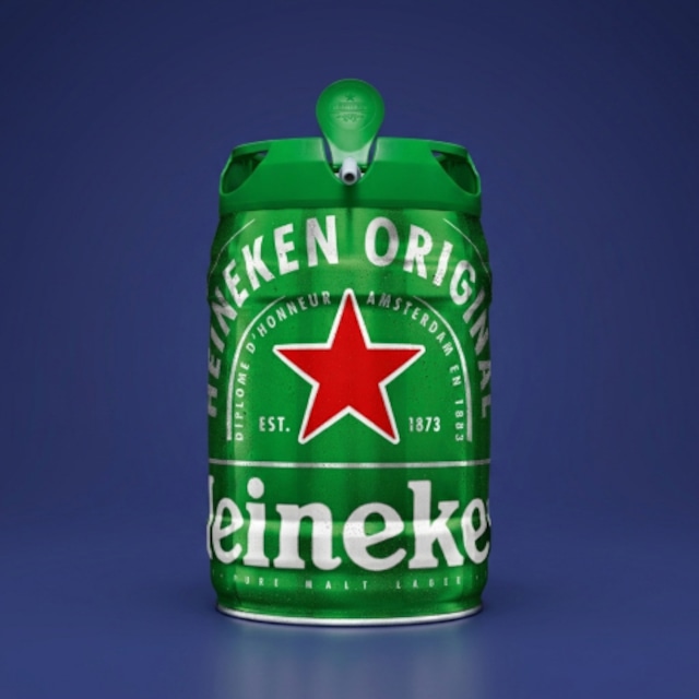 〈Heineken Keg〉ハイネケン 5L ケグ樽  【電源不要サーバ】（5L樽 x 1本）