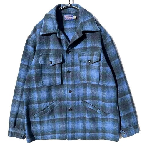 PENDLETON Vintage Ombre Check Heavy Wool Cruiser Jacket [1970s-]