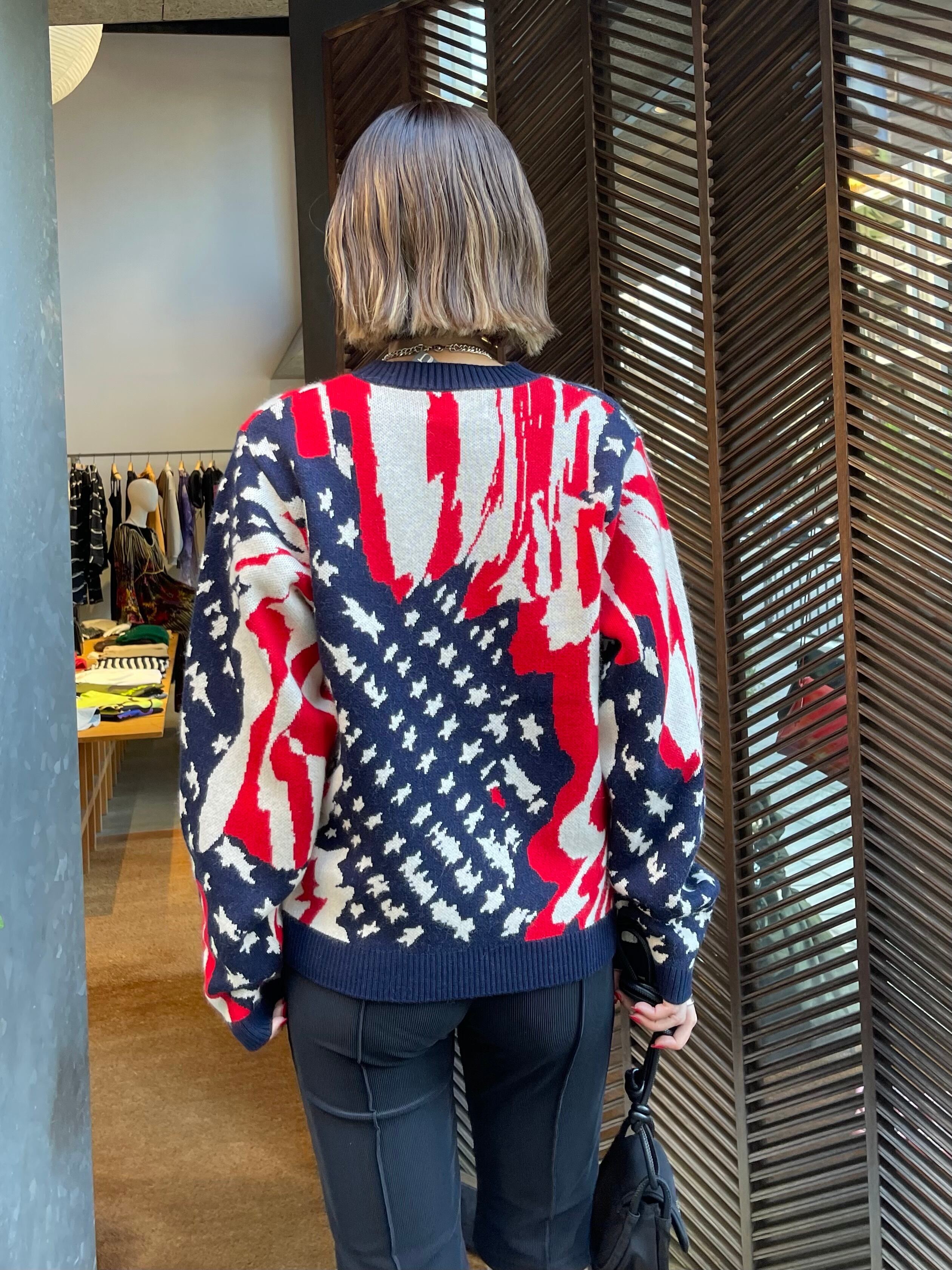 MASU エムエーエスユー / MARBLE FLAG SWEATER | TRENTオンライン 