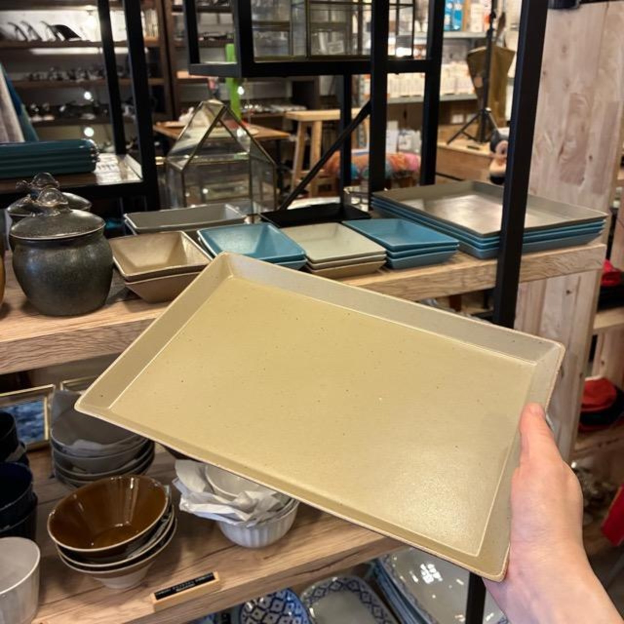 Thailand Stackable rectangle plate LL 27cm　タイ　カサネレクタングルプレート　LL　メインディッシュ　軽量食器　食洗機可　皿　TAMAKI　スタッキング