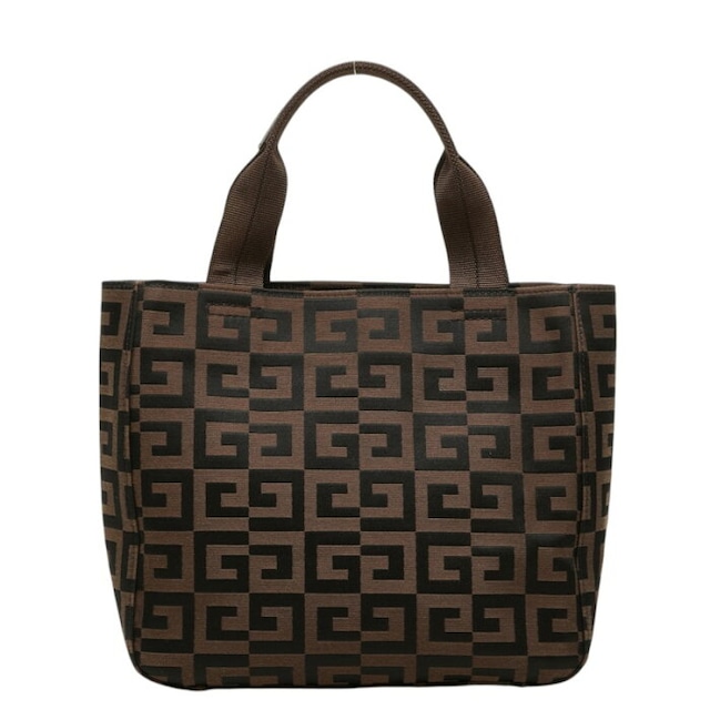 ジバンシー 4Gロゴ ハンドバッグ ブラウン キャンバス レザー レディース Givenchy 中古