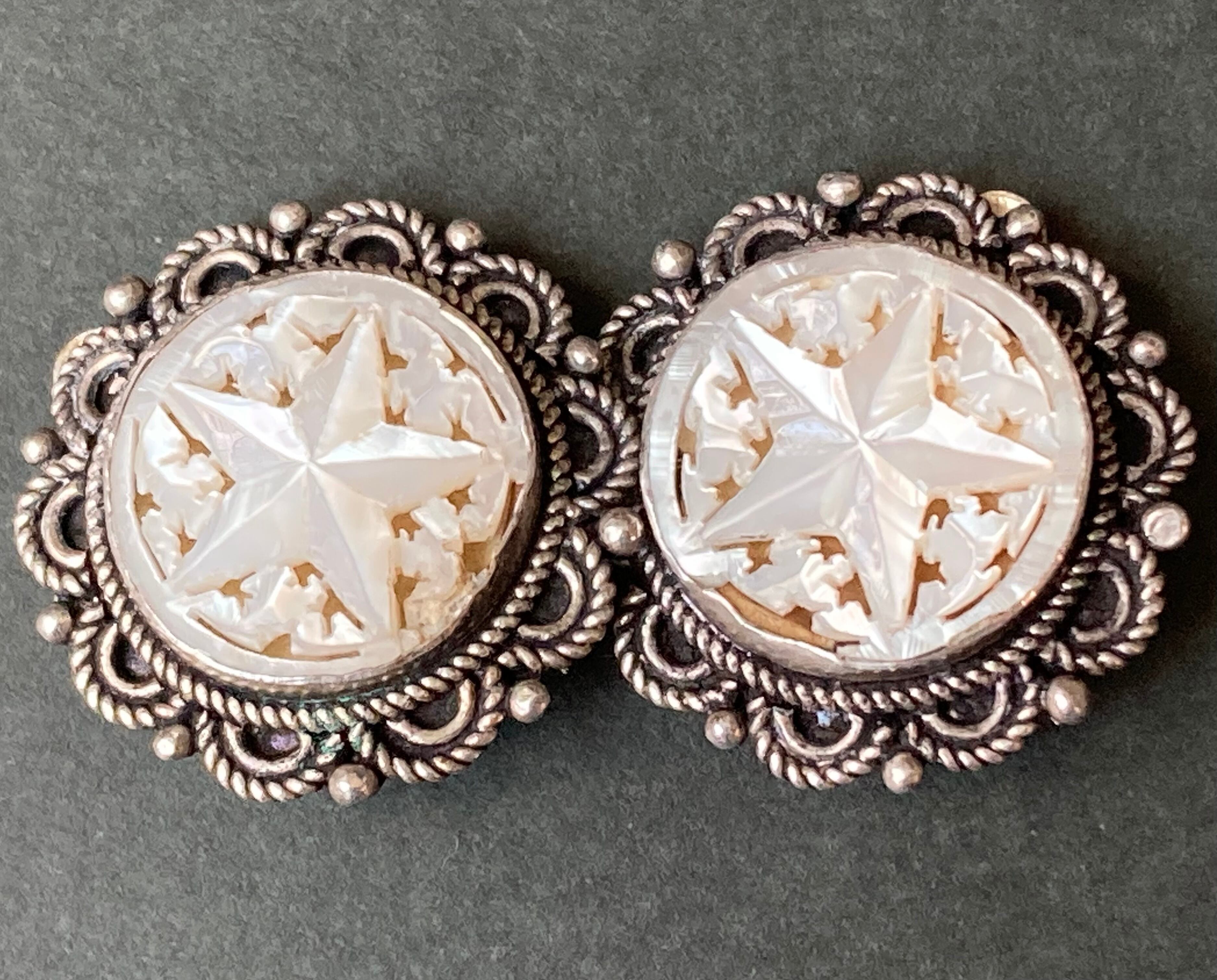 ベツレヘムパール イヤリング 五芒星/pentagram