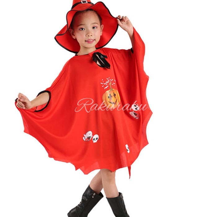ハロウィン コスプレ 子供 マント 帽子セット 子供 可愛い 蝶結び