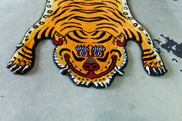 Tibetan Tiger Rug 《Sサイズ•ウール001》チベタンタイガーラグ