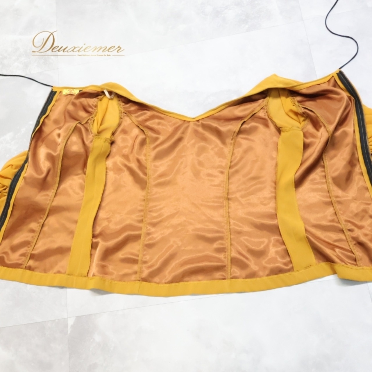 フラメンコ 衣装 トップス ブラウス 長袖 無地 レース DOSE del Flamenco ドセデルフラメンコ イエロー系 ブラウン系 ベージュ系 イエロー オシャレ ファッション かわいい レディース Mサイズ お洒落 シンプル パーティ