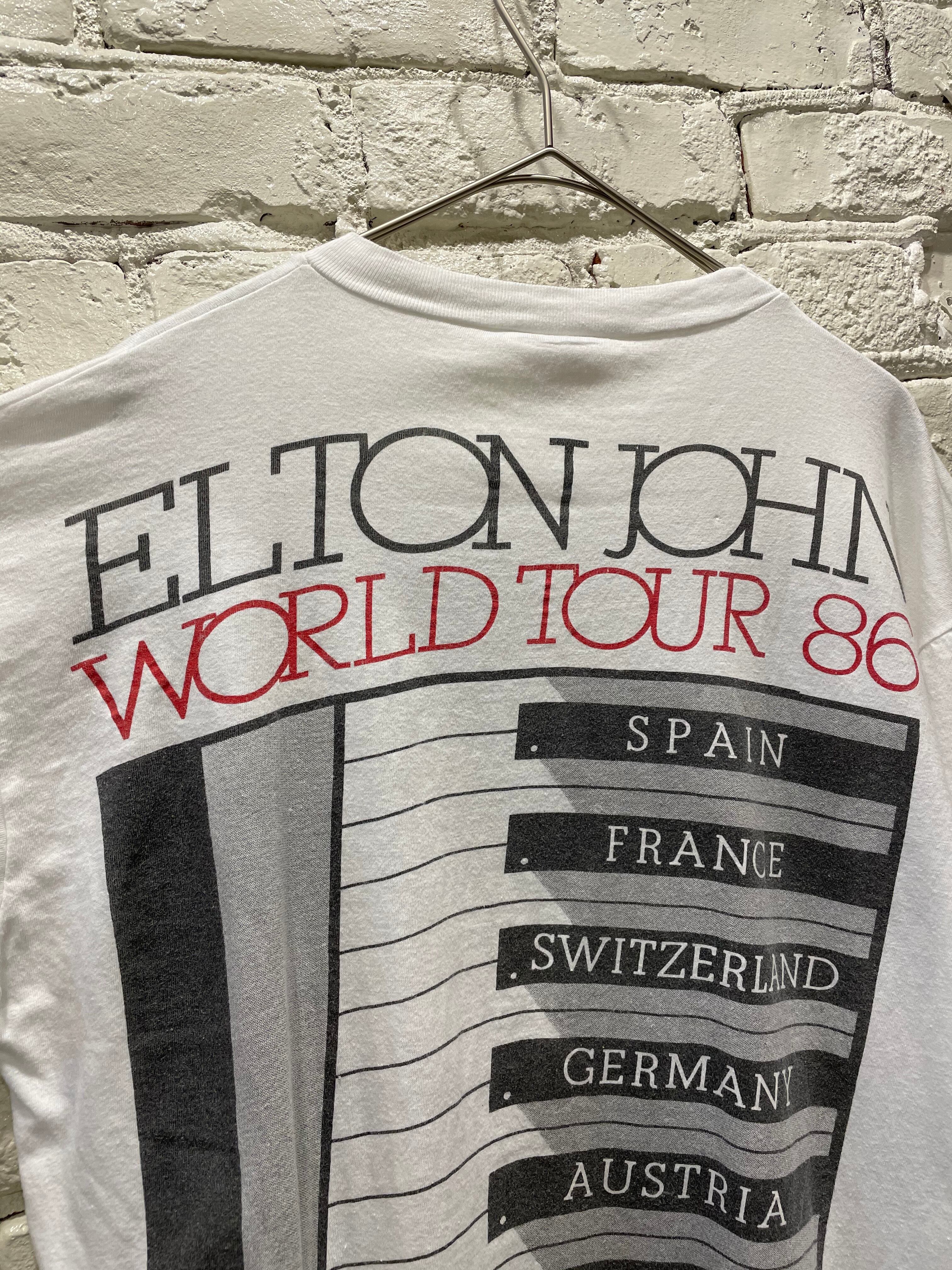 80年代 ELTON JOHN ワールドツアープリントTシャツ エルトン ジョン | Used & Vintage Clothing  『VALON』『Lanp』 powered by BASE