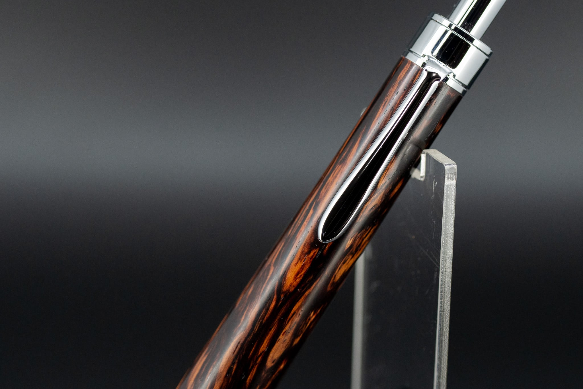 【東洋のローズウッド】 縞紫檀 変わり杢 極上 silver MP