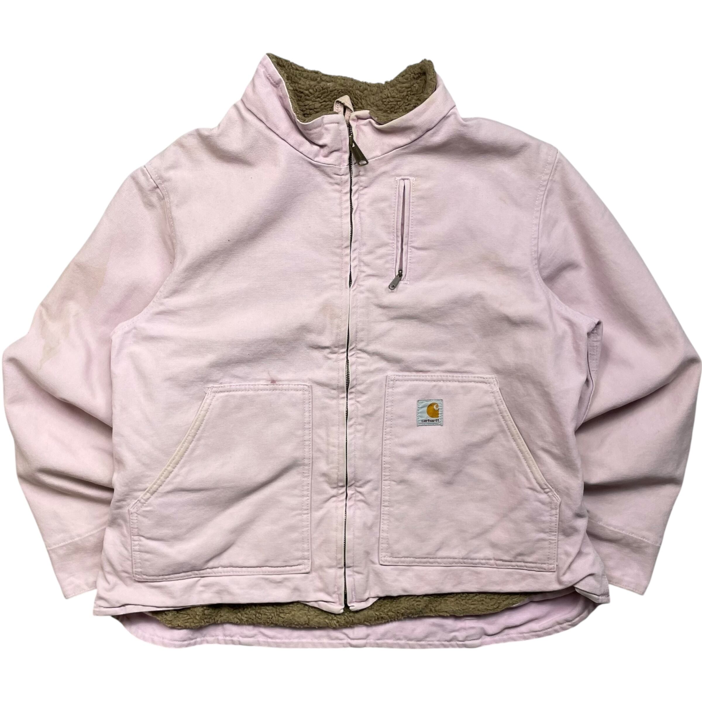 《XL レディース》 Carhartt カーハート ダックジャケット ピンク 裏ボア no.8989