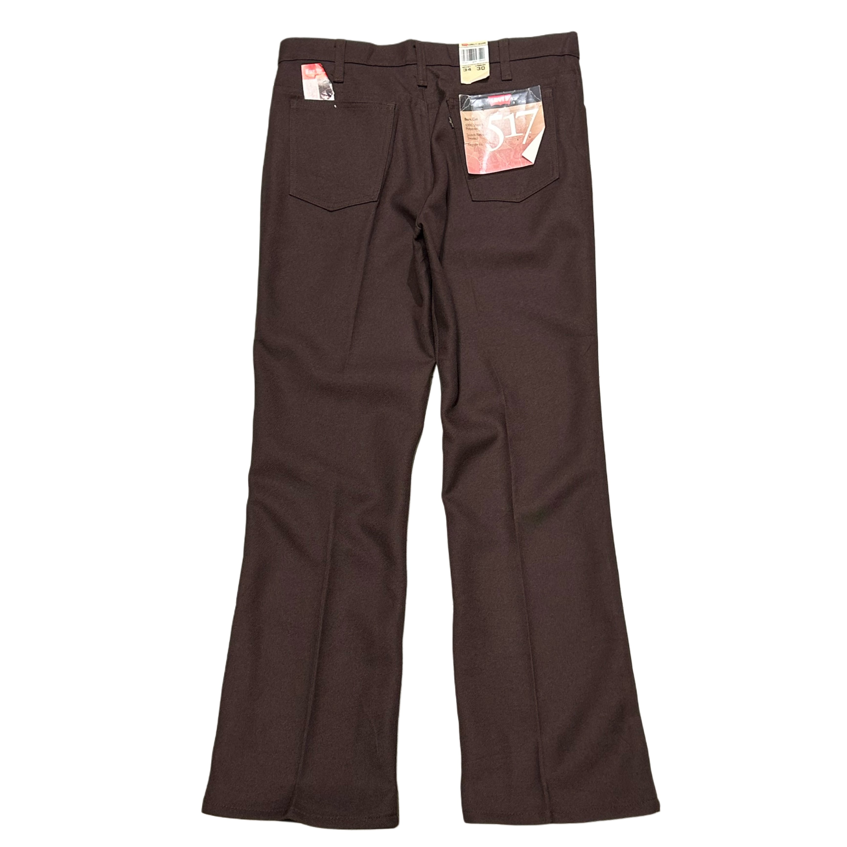 デッドストック 90s Levis リーバイス 517 スタプレ ブラウン【W34 デッドストック 90s Levis リーバイス 517 スタプレ ブラウン【W34