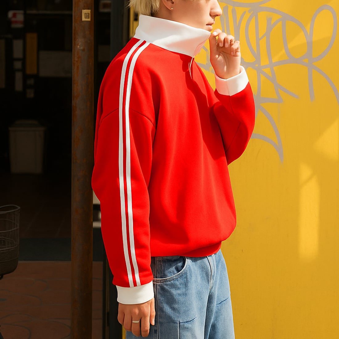 裏起毛ハーフジッププルオーバー | ROUX DI PERFE INTERNAZIONALE ルゥ