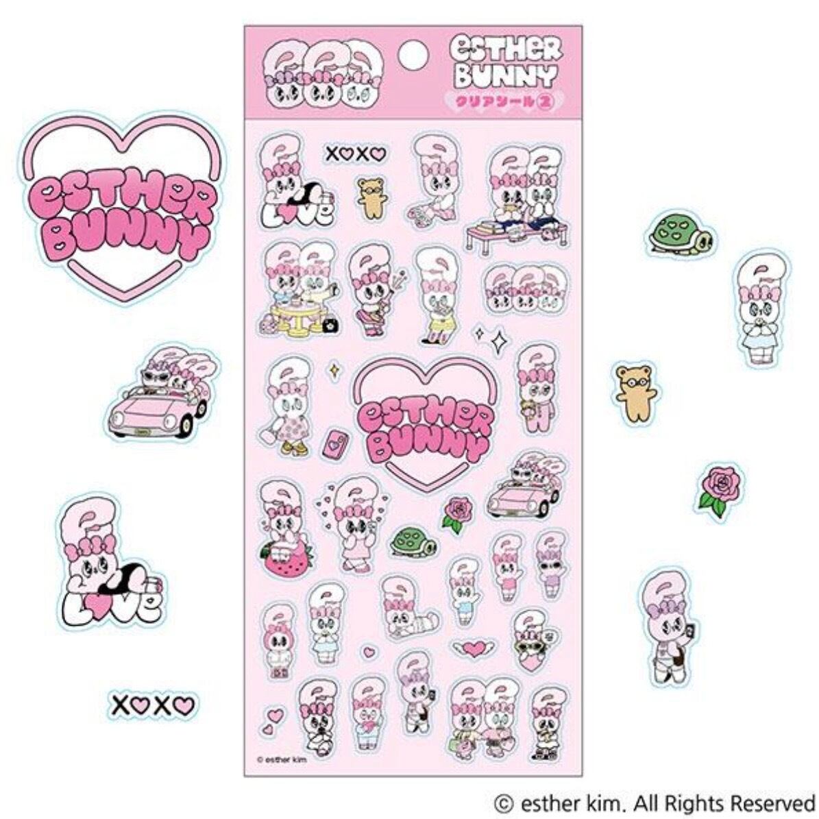 ♡送料込 ♡即日発送 【 ESTHER BUNNY 】クリアシール ❤︎ エスター