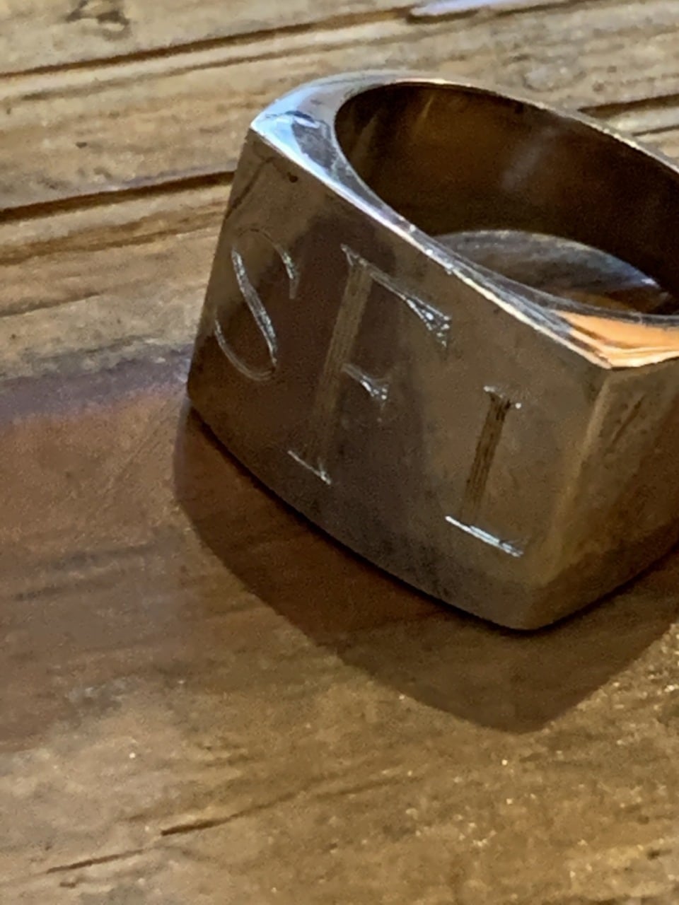 1950's Silver Initial Ring