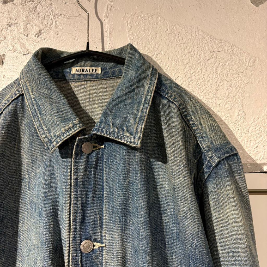 AURALEE オーラリー SELVEDGE FADED LIGHT DENIM BLOUSON デニム