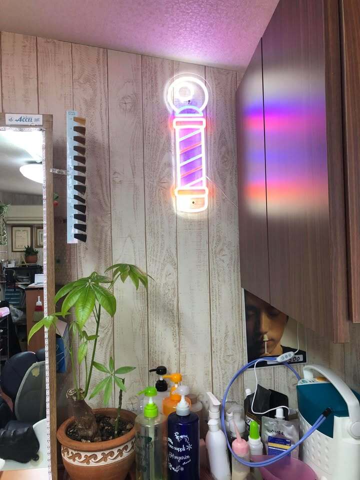 ♪商品入替のためお得です♪LEDネオンサイン サインポール 高さ45cm